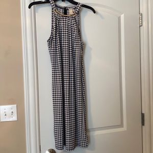 Michael Kors black and white geometric dress Sz Large